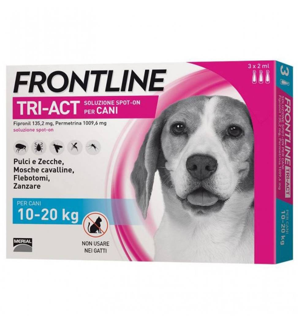 Frontline - TriAct - Da 10 a 20 kg - 3 pipette 