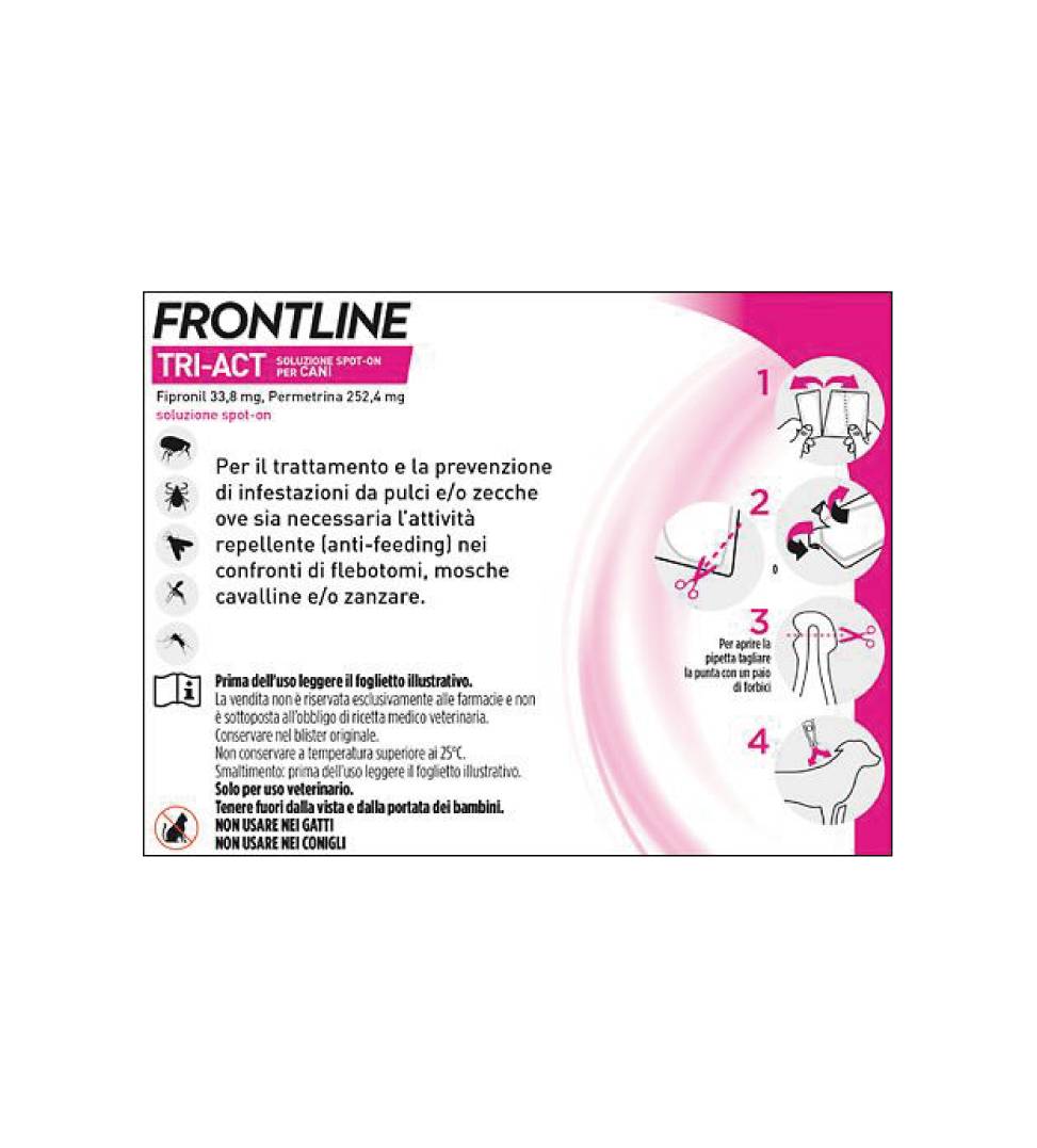 Frontline - TriAct - Da 10 a 20 kg - 3 pipette 