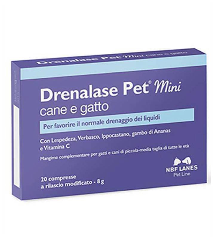 NBF - Drenalase Pet Mini Cane/Gatto - 20 compresse da 400mg