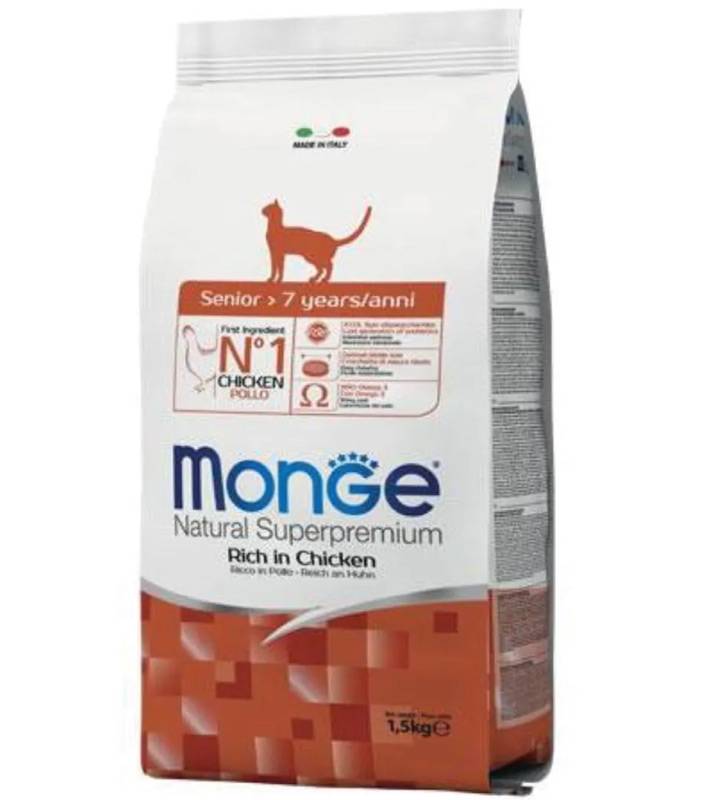 Monge Cat - Natural Superpremium - Senior - 1.5 kg