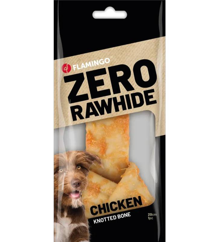 Flamingo - Zero RawHide - Osso con Pollo - 20cm - 180gr