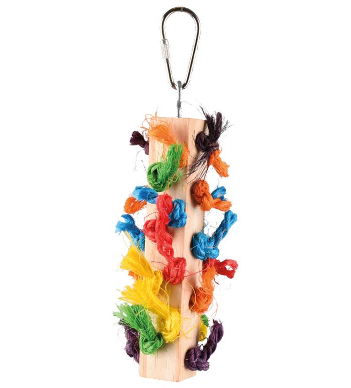 Flamingo - Gioco per Uccelli - in Legno con Corde