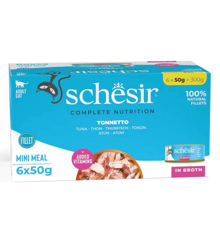 Schesir Cat - Multipack - Al Naturale - Tonnetto - 6x50g