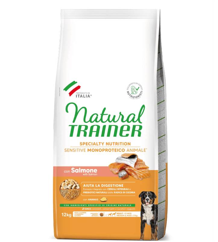 Trainer Natural Sensitive - Medium/Maxi - Adult - Salmone - 12 kg